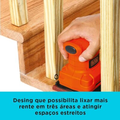 Black Decker Lixadeira Orbital, Motor com Duplo Isolamento, com Potência de 200W, Modelo SB200, 110V - Image 3