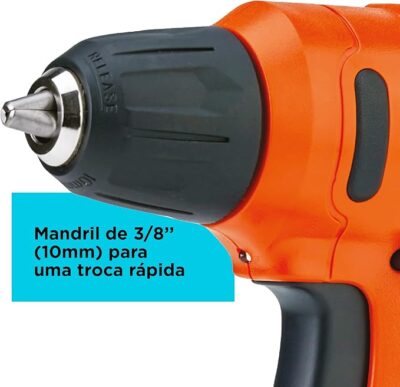 Black Decker Furadeira e Parafusadeira 3/8 Pol Bateria, 900 RPM, 13 Acessórios, Potência e Versatilidade, Modelo ‎LD12S, 12V - Image 4